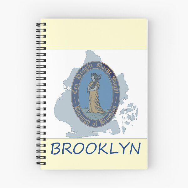 Item preview, Brooklyn Flag Map designed and sold by TransportTees.