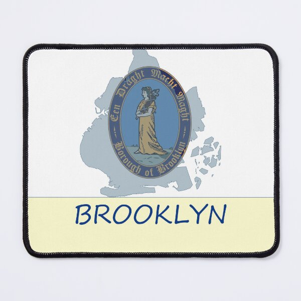 Item preview, Brooklyn Flag Map designed and sold by TransportTees.