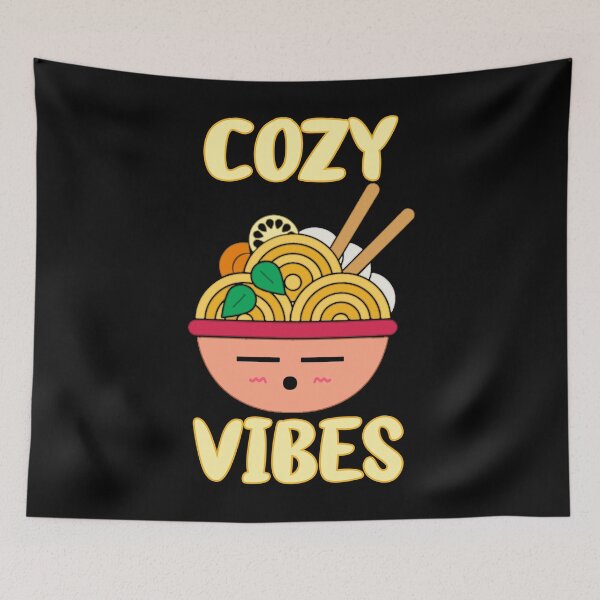 Item preview, Cozy Vibes with Ramen Noodles for Umami Comfort Food designed and sold by BazaarTrades.