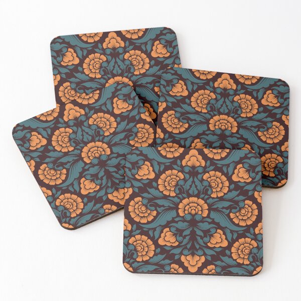 Item preview, 2195 - Victorian flowers pattern designed and sold by RouCouCou.