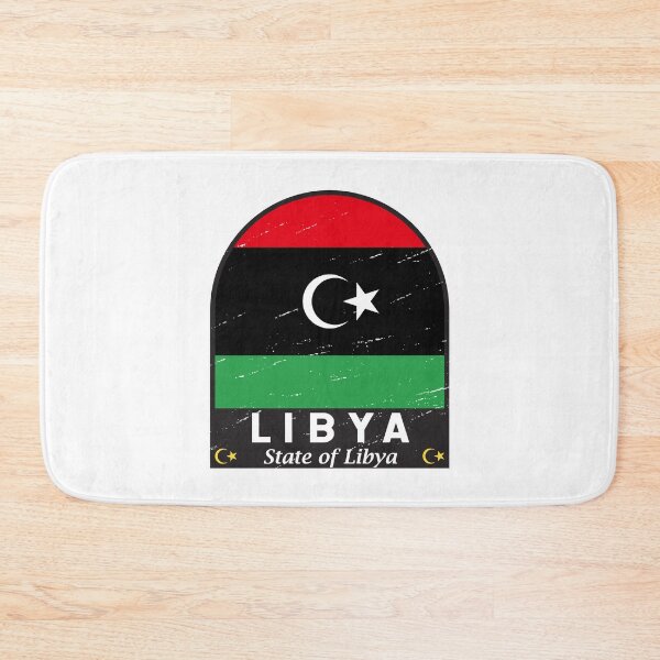 Item preview, Libya Flag Emblem Distressed Vintage designed and sold by KrisSidDesigns.