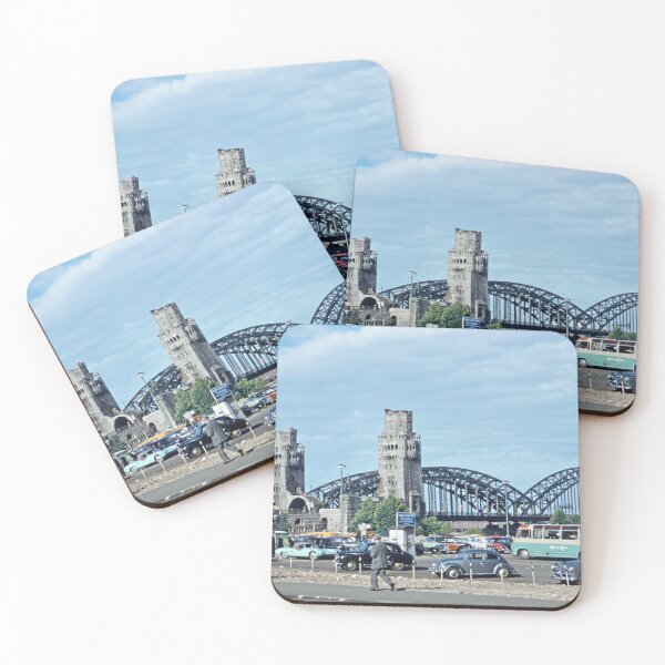 Item preview, 1950s - The Damaged Hohenzollern Bridge, River Rhine in Cologne, Germany designed and sold by thatwaslife.