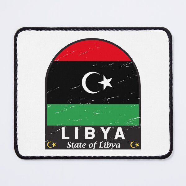 Item preview, Libya Flag Emblem Distressed Vintage designed and sold by KrisSidDesigns.