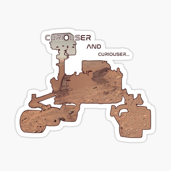 Curiosity Rover Sticker
