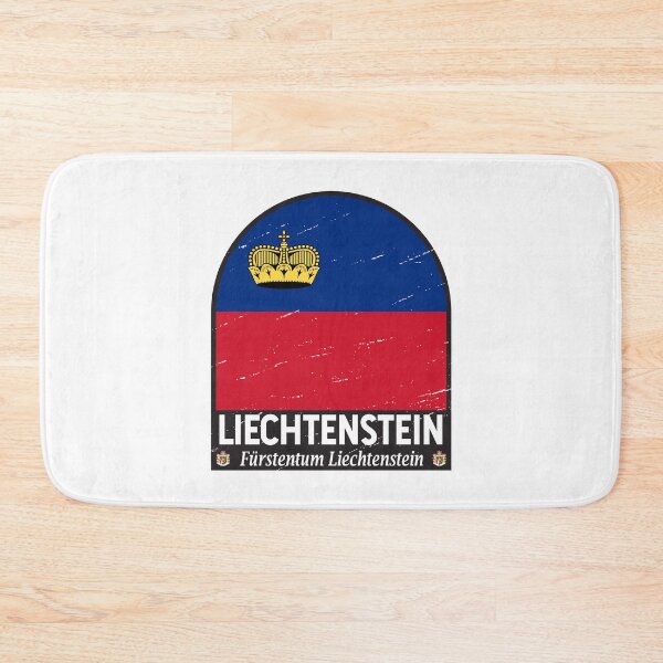 Item preview, Liechtenstein Flag Emblem Distressed Vintage designed and sold by KrisSidDesigns.