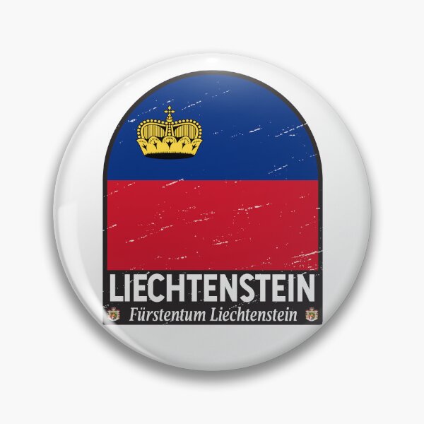 Item preview, Liechtenstein Flag Emblem Distressed Vintage designed and sold by KrisSidDesigns.