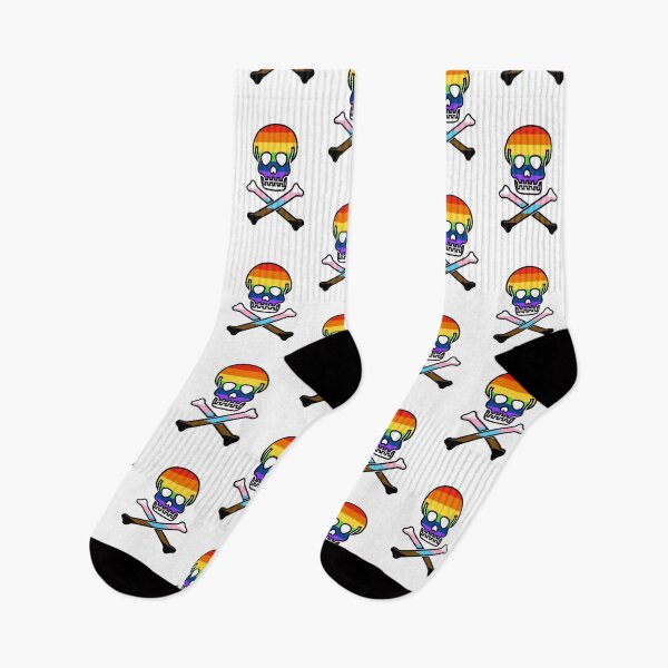 Item preview, Gay Pride Rainbow Skull & Crossbones designed and sold by Adam Regester.