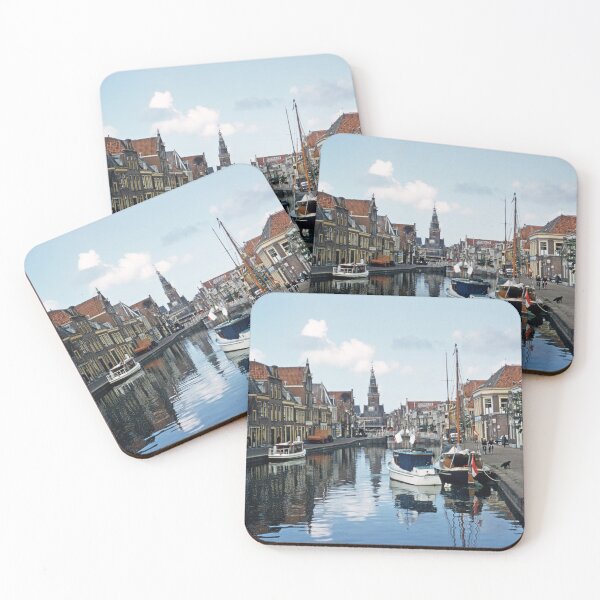 Item preview, 1950s - View from Luttik Oudorp canal - De Waag Weighing house at the Waagplein Square, Alkmaar, Netherlands designed and sold by thatwaslife.