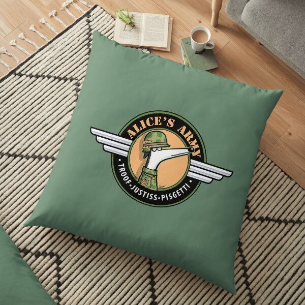 Alice's Army! (profits to Greyhound Adoption Program New South Wales) Floor Pillow