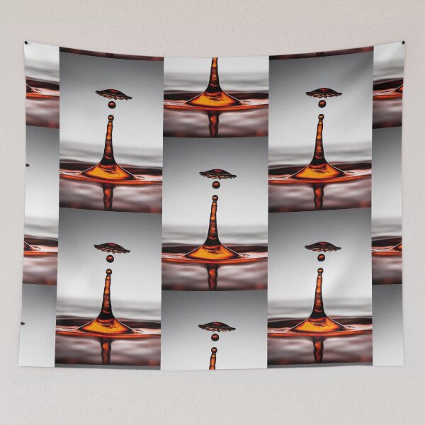 Item preview, Cool red water drop splash umbrella macro photo  designed and sold by PLdesign.