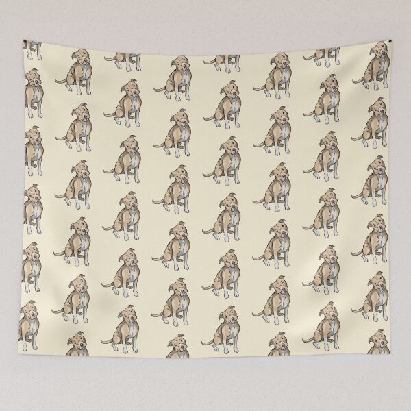 Item preview, Cute Fawn Pitbull Terrier | Cartoon Dog designed and sold by shirinsart.