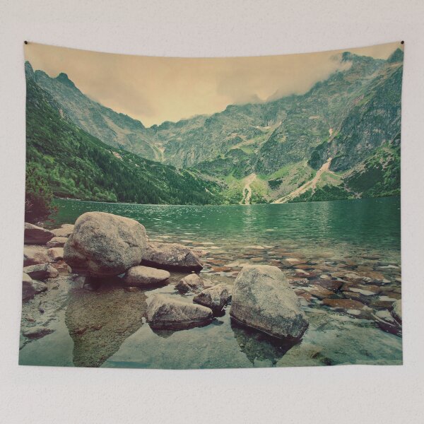 Item preview, Rocky Mountain Evergreen Woodland Forest Lake designed and sold by ozunu.