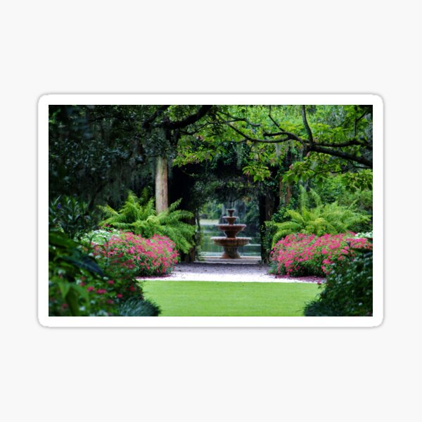 Focal Point In The Garden Sticker