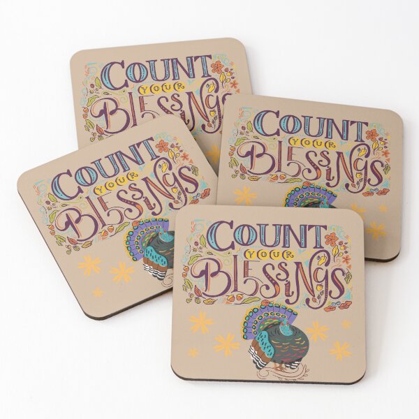 Item preview, COUNT YOUR BLESSINGS MULTICOLORED TURKEY designed and sold by LanaDevon.