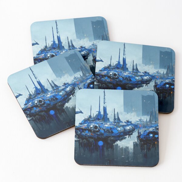 Item preview, Scifi Blue A1 designed and sold by rabogallery2020.