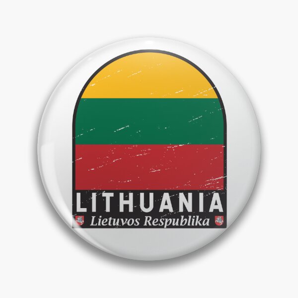 Item preview, Lithuania Flag Emblem Distressed Vintage designed and sold by KrisSidDesigns.