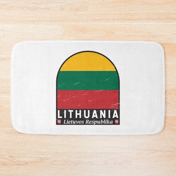 Item preview, Lithuania Flag Emblem Distressed Vintage designed and sold by KrisSidDesigns.