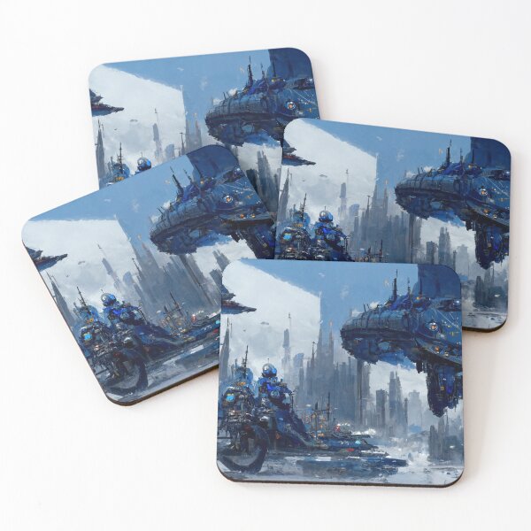 Item preview, Scifi Blue A2 designed and sold by rabogallery2020.