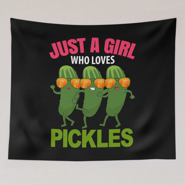 Item preview, just a girl who loves pickles Cucumber gift designed and sold by Ibu83.