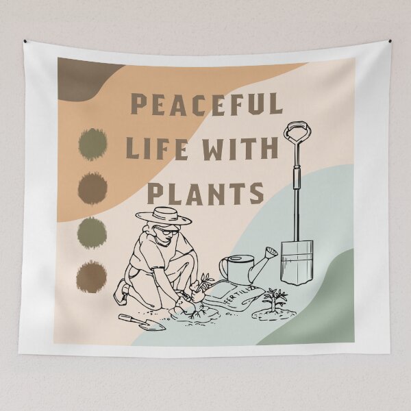 Item preview, Peaceful life with plants designed and sold by I7Anan.