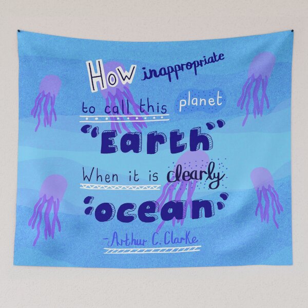 Item preview, Marine Biology Quote designed and sold by Geek-topia.