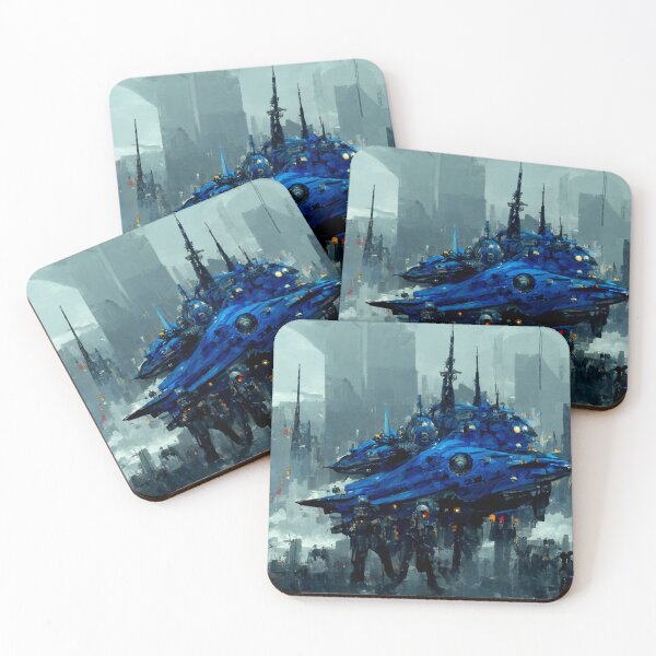 Item preview, Scifi Blue A3 designed and sold by rabogallery2020.