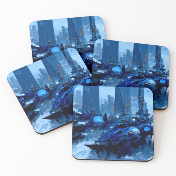 Item preview, Scifi Blue A4 designed and sold by rabogallery2020.