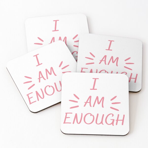 Item preview, I Am Enough Self Positive  T-shirt designed and sold by Nerdygirlteez.