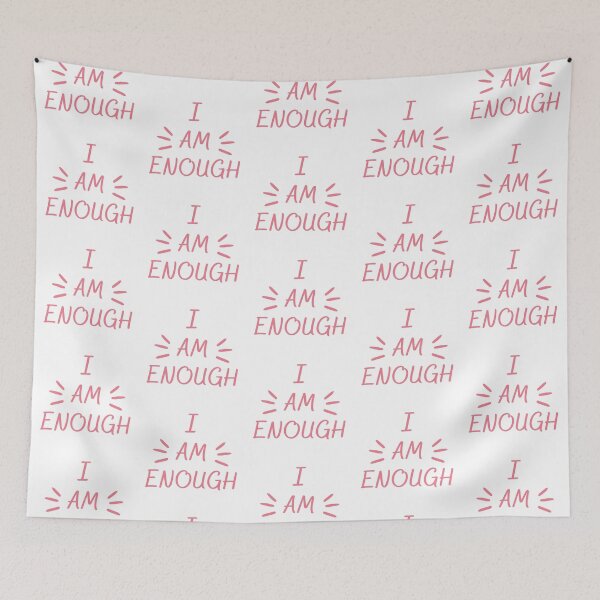 Item preview, I Am Enough Self Positive  T-shirt designed and sold by Nerdygirlteez.