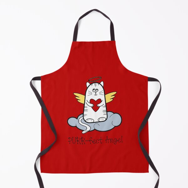 Item preview, PURR-fect Angel (on Red) designed and sold by PawsitiveMum.