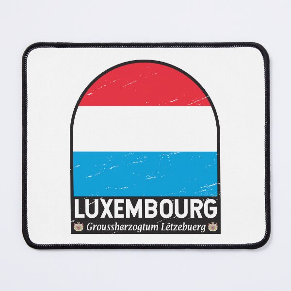 Item preview, Luxembourg Flag Emblem Distressed Vintage designed and sold by KrisSidDesigns.