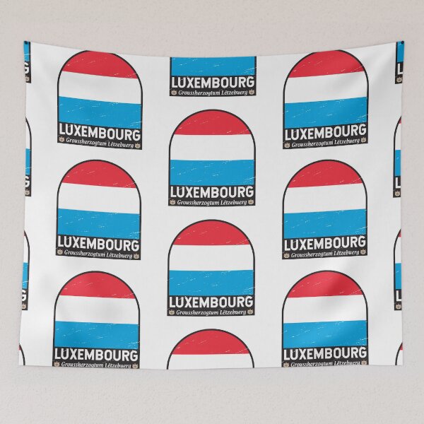 Item preview, Luxembourg Flag Emblem Distressed Vintage designed and sold by KrisSidDesigns.