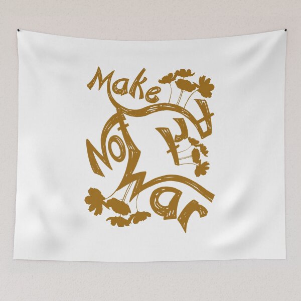 Item preview, Make art not war, original slogan, designed and sold by Chakilogy.