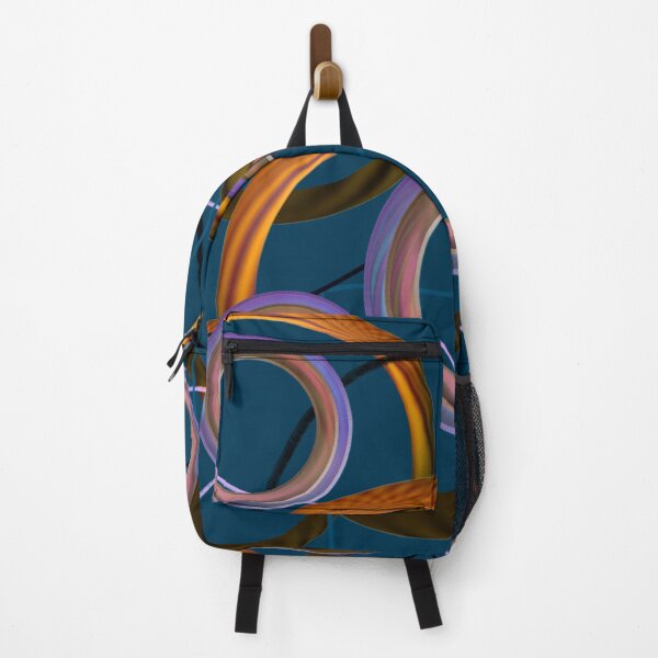 Item preview, Mezcla de diseño abstracto azul profundo y naranja designed and sold by Designsbyshell.