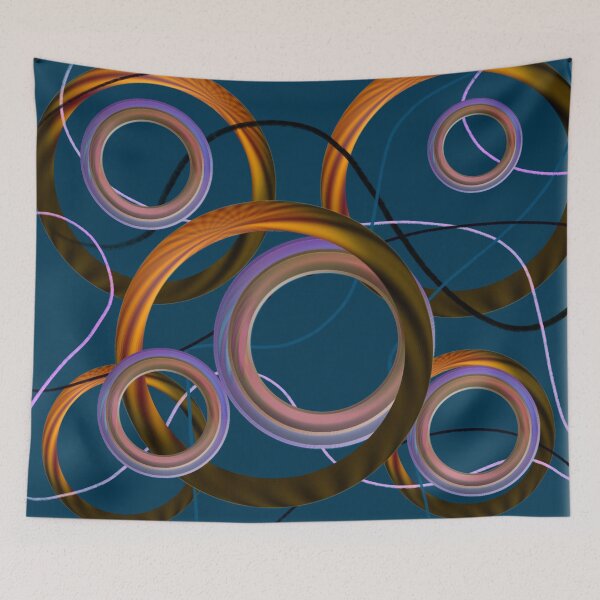 Artikelvorschau, Tiefblaue und orange abstrakte Design-Mischung entworfen und verkauft von Designsbyshell.