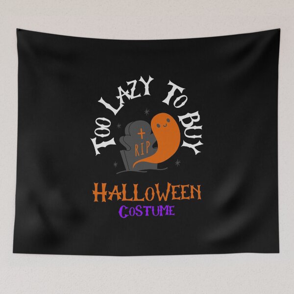 Item preview, Too Lazy To Buy Halloween Costume boo RIP designed and sold by UnstoppableShpy.