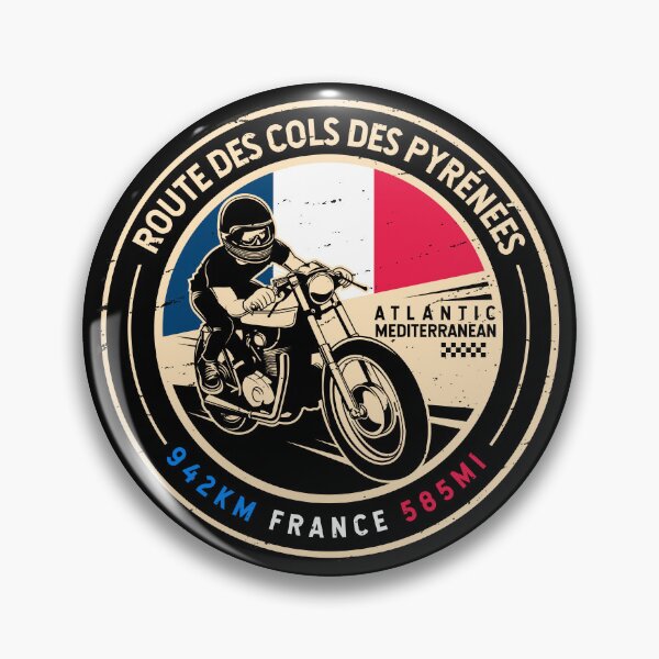 Item preview, Route des Cols | Pyrenees | Motorcycle designed and sold by KrisSidDesigns.