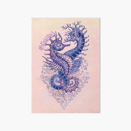 Download Seahorse painted with watercolor Vector Art Choose from over a  million free vectors clipart graphics  Seahorse painting Seahorse art Seahorse  tattoo