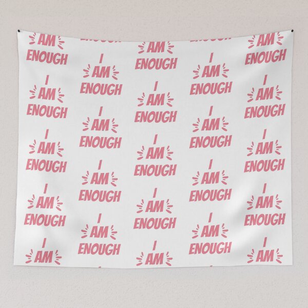Item preview, I Am Enough Self Positive  T-shirt designed and sold by Nerdygirlteez.