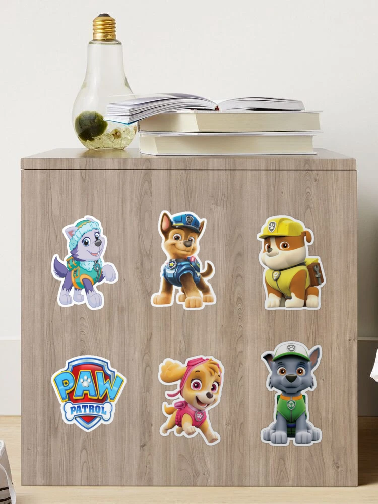 Paw Patrol Fabric Stickers - Pack of 12