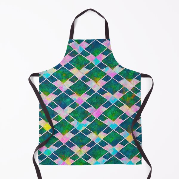 Item preview, Blue-green stained glass pattern designed and sold by ashuraulv.