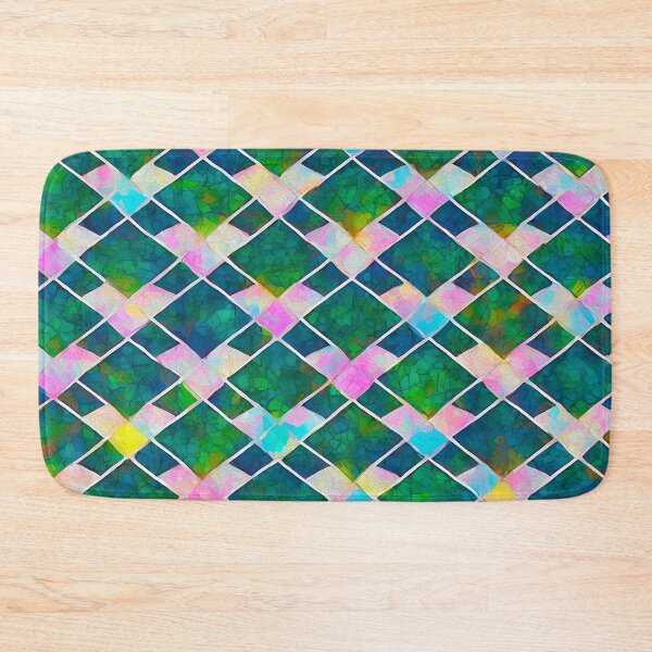 Item preview, Blue-green stained glass pattern designed and sold by ashuraulv.