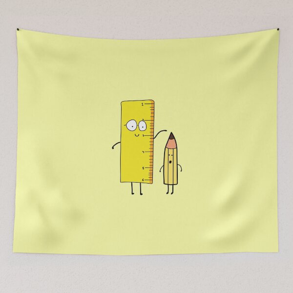 Item preview,  funny cute ruler measures a pencil designed and sold by wordspotrayal.