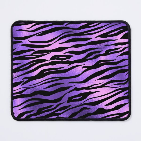 Item preview, Tiger Stripes Fur Metallic Animal Print Purple designed and sold by ColorFlowArt.