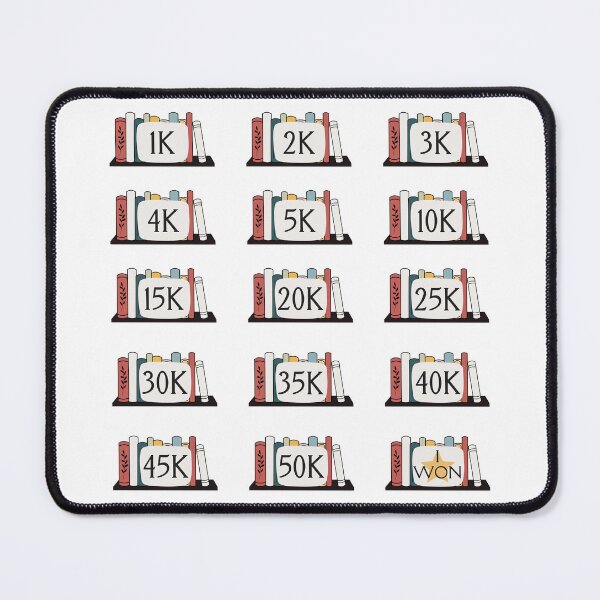 Item preview, Word Count NaNoWriMo Sticker Design designed and sold by With Graceful Purpose.