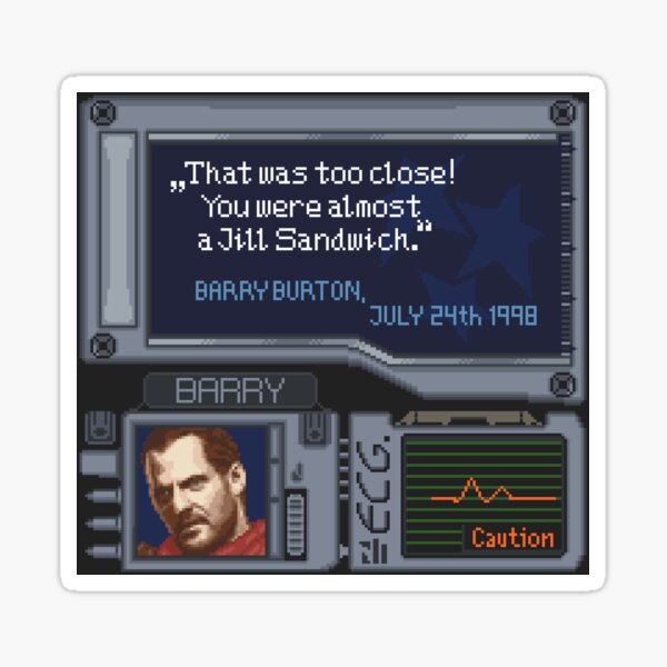 Artikel-Vorschau von Resident Evil Barry Burton Pixel Art, designt und verkauft von AlleenasPixels.