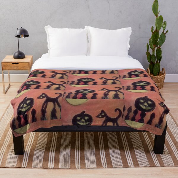 Item preview, Gato negro y calabaza en la valla de Charlie Dingler designed and sold by CharlieDingler.