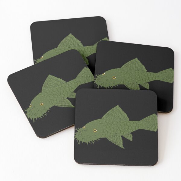 Item preview, Green Dragon Bristlenose Pleco - Olive Flavor - Black Background designed and sold by ReverendMothman.