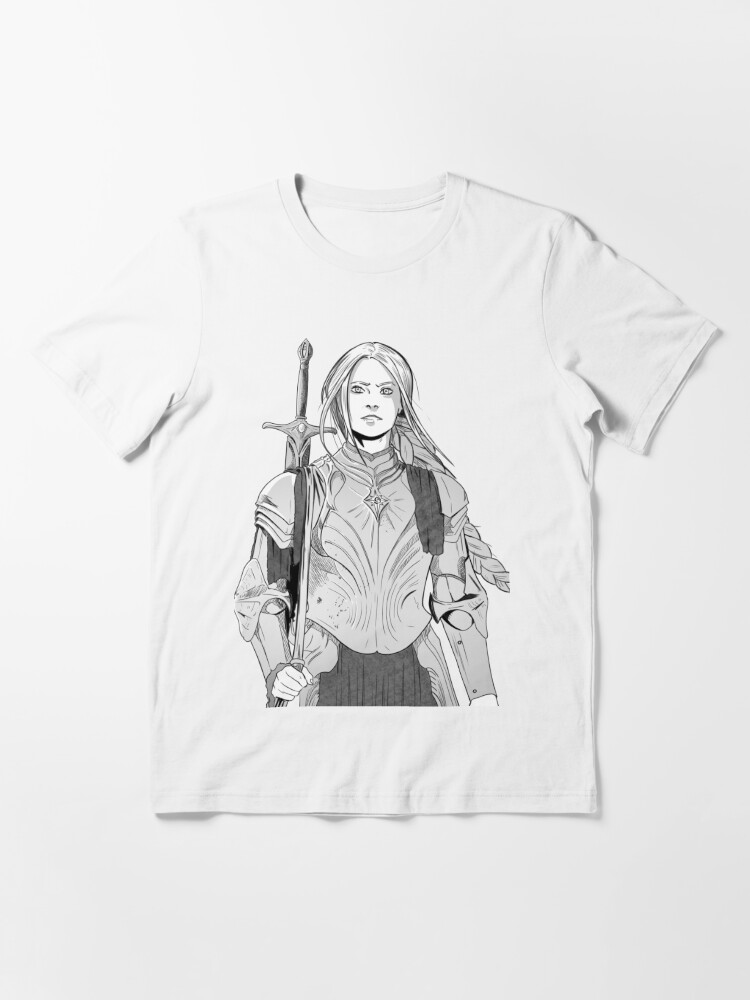Essential T-Shirt, Brave Knight Woman - Medieval Character Sketch - Manga style  designed and sold by TsunamiArts101