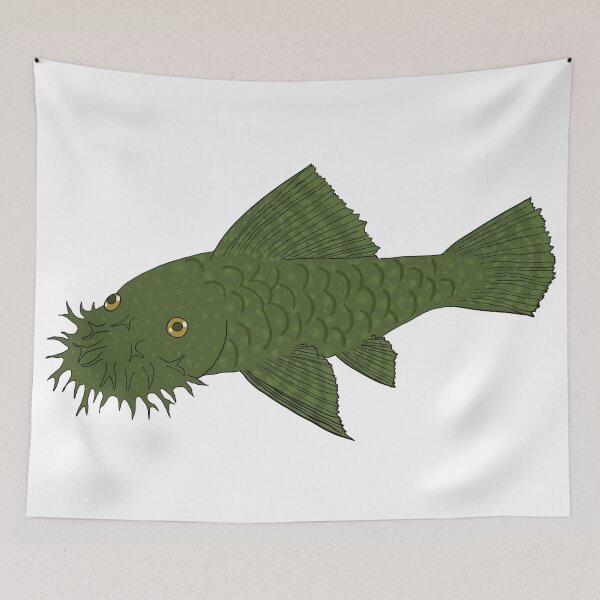 Item preview, Green Dragon Bristlenose Pleco - Olive Flavor - White Background designed and sold by ReverendMothman.